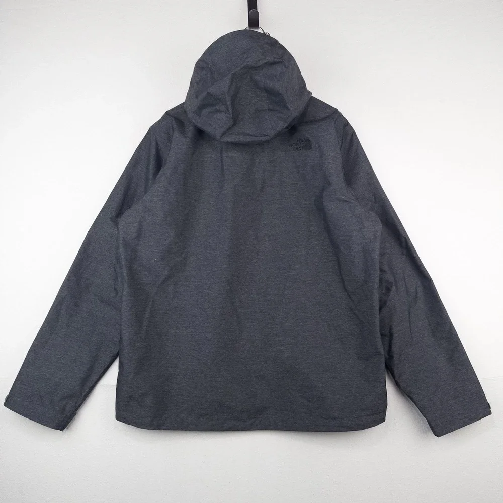 North Face Venture 2 Rain Coat Jacket Men's L Large Dryvent Hood Waterproof Gray